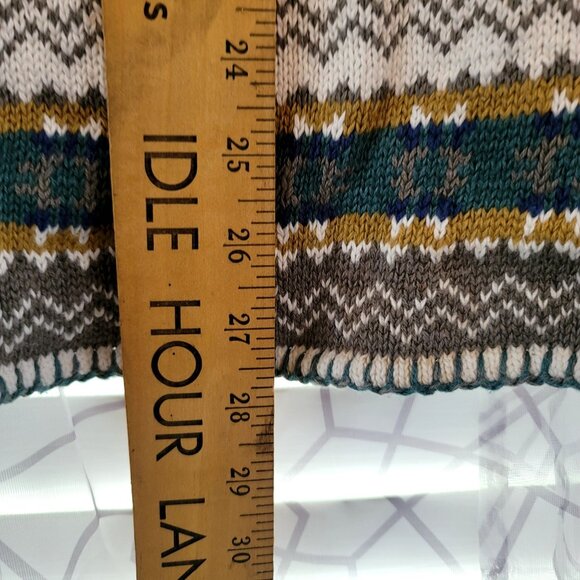I.C. Isaacs 1990s Womens Knit Sweater Vest Small Fair Isle Vintage Deadstock New - Picture 8 of 8